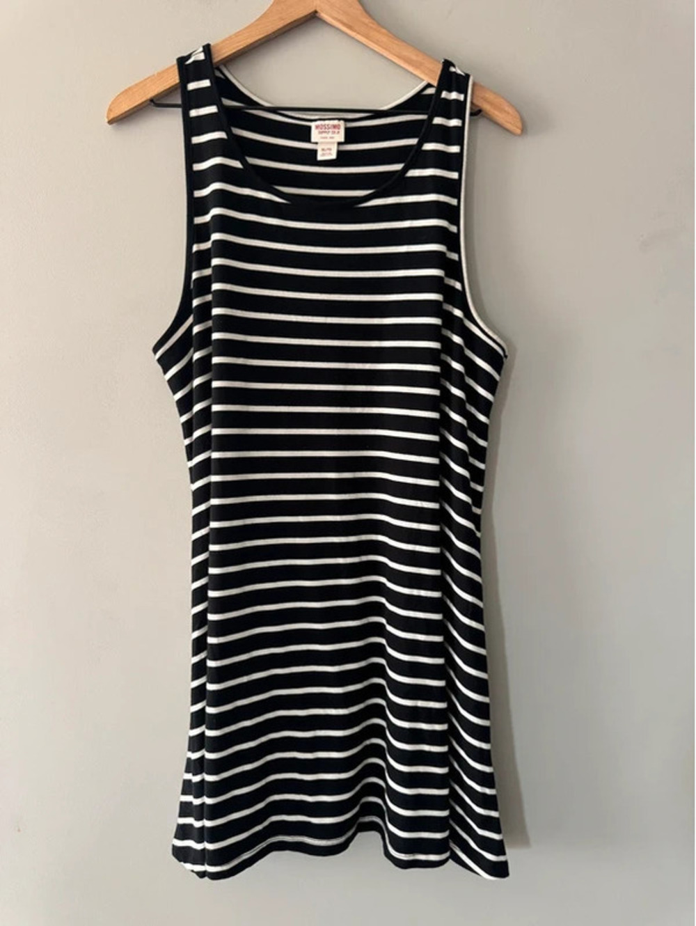 Mossimo | shift black and white stripe dress | XL
